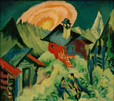 Moonrise on the Stafelalp by Ernst Ludwig Kirchner